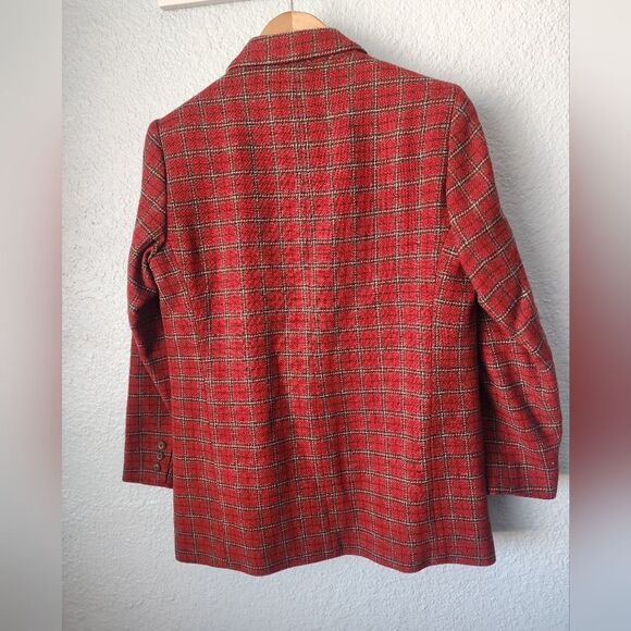 Eddie Bauer plaid wool petite blazer sport jacket new without tags - Picture 9 of 12